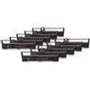 vhbw 10x nastro inchiostrato compatibile con Epson FX-590, FX-890, FX590, FX890, LQ-590, LQ-890, LQ590, LQ890 stampante ad aghi - nero