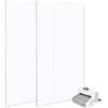 CYFUN DESIGN Tamponi da taglio in plastica trasparente per goffratura e fai da te, 1 paio/2 pezzi, compatibili con BSP & BS Switch Plus, fustellatrice trasparente, 38,1 x 22,4 x 0,3 cm