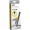 Lamy safari twin pen EMR all black (punta POM) - penna stilo 2 in 1 per molti dispositivi Android e biro in uno - con impugnatura ergonomica - per scrivere e disegnare su supporti digitali e carta