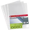 Mediawave Store - Buste Perforate Trasparenti Lucide a Foratura Universale, Confezione Risparmio, Buste a Perforazione Universale, Busta Forata 22x30cm (50)