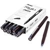Pentel JM20 Stylo - Penna stilografica usa e getta, inchiostro blu navy, confezione da 12