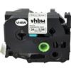 vhbw Cassetta nastro compatibile con Brother P-Touch 2400 E, 2420 PC, 2430 PC, 2450 CC, 2400, 2450 etichettatrice 24 mm nero su bianco