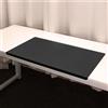 Lifup Sottomano da Scrivania in Similpelle Impermeabile, Struttura in Acciaio con Profilo a L, Tappetino per Scrivania Antiscivolo per Ufficio Casa Decoro Nero 90 x 50 x 2 cm
