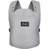 Rookie Baby Marsupio Neonato ROOKIE BABY Premium - Design marsupio fronte mondo - cotone biologico certificato - Ergonomico con staffa regolabile - Per neonati dalla nascita fino a 15kg (grigio)