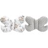 Medi Partners Cuscino per la testa per bambini, 100% Cotone/Minky cuscino cervicale per auto passeggino viaggi sonno collo