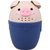 ifundom Tazza Da Bagno Per Bambini a Forma Di Maialino Con Manico Ergonomico Mestolo Per Il Risciacquo Del Bagnetto Sicuro E Pratico 6.30X4.33X4.33In