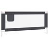 vidaXL Sponda Letto Sicurezza Bambini Grigio Scuro 200x25 cm Tessuto