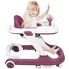 LANTUS Girello evolutivo, girello con attività, regolabile, arco di attività regolabile con giocattoli inclusi, per bambini da 6 a 12 mesi, 60 x 55 x 70 cm, rosa rossa