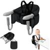 ACXIN Seggiolino da tavolo, seggiolone con borsa per il trasporto, seggiolone di alta qualità, per ristoranti, viaggi e co, portata fino a 15 kg (nero)