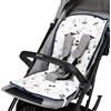 baby idea Babysanity® Morbido Riduttore Copri Passeggino Universale Materassino Neonato Soffice Imbottitura Rivestimento Spugna Di Cotone 100% Double Face - Made in Italy - (Avio)