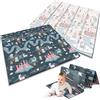 Nukido Kingdom - Tappetino in schiuma per bambini, double-face, pieghevole, 180 x 200 cm