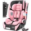 KIDIZ® Seggiolino auto con Isofix i-Size R129 da 100 a 150 cm fino a 12 anni, seggiolino auto gruppo 1/2/3, seggiolino che cresce con il bambino, cintura a 5 punti, poggiatesta regolabile in altezza