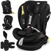 KIDIZ Seggiolino auto i-Size ECE R129 Rebounder Isofix Top Tether girevole a 360°, gruppo 0/1/2/3 dalla nascita - 12 anni 0-36 kg cintura di sicurezza a 5 punti