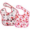 Bumkins BUMKS2DMN1 Super Bib Twin Pack Bavaglino, 2 Pezzi, Minnie Mouse