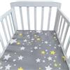 Odot Lenzuolo con angoli Lenzuola Carrozzina Neonato, Lenzuola da Culla Bambino Coprimaterasso, Lenzuola Navicella con Angoli Elasticizzati Lenzuola per Culla (stile stella F,150x80cm)