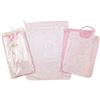 Bubabù Set ASILO SCUOLA MATERNA RALPH 3 pezzi: bavaglino spugna con elastico cm.26x34, asciugamano cm.40x50, sacchetto in tela cm 32x37 - Completo asilo - Cotone 100% Made in Italy (ROSA)
