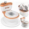 Twinky Vasino Bambini - Vasino e Gabinetto per Bambini WC Evolutivo ed Ergonomico per Neonato | Seduta Comoda, Suoni di Scarico e Facile da Pulire