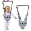 WIKEA Baby Walking Harness Infant Walking Assistant Imbracatura di sicurezza per neonati e madri (traspirante, grigio)