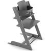 Stokke Seggiolone Tripp Trapp di Stokke con Baby Set, Storm Grey - Sedia regolabile ed evolutiva per bambini e adulti - Design ergonomico e classico