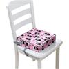 FANSU Rialzo da Sedia per Bambini, Cartone Animato Gatto Comodo e Smontabile Cuscino Seduta per Sedia Cuscino Alzasedia con Cinghie Lavabile per Seggioloni Alza Sedia (32x32x8cm,Rosa 2)