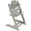 Stokke Seggiolone Tripp Trapp di Stokke con Baby Set, Glacier Green - Sedia regolabile ed evolutiva per bambini e adulti - Design ergonomico e classico
