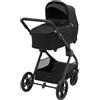 Maxi-Cosi Oxford Plus - Passeggino 2 in 1, con Navicella, 0-4 anni(0-22 kg), compatto pieghevole, Sospensioni ammortizzanti, 3 posizioni, 10 kg Ampio cestello, Seduta spaziosa, Twillic Black