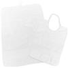 Woolove - Set asilo personalizzato con nome della tua bambina o del tuo bambino | Asciugamano Asilo e Bavaglino con Elastico | In Ciniglia di Cotone | Pratica Idea Regalo |Bianco