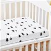 Odot Cartone Animato Lenzuolo con Angoli per Lettino Bambino, Lenzuola Carrozzina Cotone Lenzuola da Lettino Neonato Morbido e Resistente Lenzuola per Culla (foresta,180x80cm)