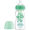 Dr. Brown's Biberon Anticoolici a bocca larga Options+ 270ml Verde - Stelle Biberon +0 mesi