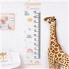 Wanapix | Metro Altezza per bambini personalizzato | Originale per cameretta bambino/neonato | Include corda per appenderlo | Tabella di crescita | Arcobaleno