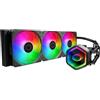 Cooler Master 360 Core II AIO CPU Liquid Cooler, R9|U9|i9, pompa G9R a doppia camera, Infinity Mirror aRGB, tubo 400 mm, radiatore 360 mm, ventola PWM 120 mm, AMD Ryzen AM5|4, piattaforma Intel LGA
