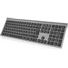 cimetech Tastiera wireless Bluetooth, Tastiera wireless ricaricabile multi-dispositivo con connessione facile fino a 3 dispositivi - Layout italiano, tasti silenziosi Compatibile con Mac, Windows, iOS