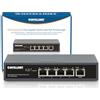 INTELLINET NETWORK SOLUTIONS Intellinet 561808 Switch Gigabit a 5 porte con alimentazione Poe Passante Nero