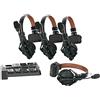 HollyView Hollyland Solidcom C1 PRO System Intercom Wireless ENC Cancellazione Rumore Ambientale Full-Duplex 4 Persone 350m PTT Mute Team Produzione Video Chiesa Drone TV&Film con 1 Master e 3 Cuffie Distanza