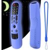 Generico Custodia in silicone per LG MR21GA MR22GA MR23GA AKB76036504 AKB76039901 Smart TV Remote Anit-Lost con cordino (Blu luminoso)