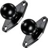 BRCOVAN 2 pezzi, supporto a sfera da 2,5 cm con base diamantata in lega di alluminio, caratteristiche modello di foro AMPS standard del settore, compatibile con supporti RAM B Dimensioni 2,5 cm