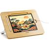AFOOYO Supporto da disegno per tablet in bambù, portatile e regolabile in 5 angolazioni, supporto per laptop, supporto per lettura libri, compatibile con 9,7/10,2/10,5/10,9/11 pollici