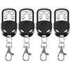wosume Portachiavi Telecomando, Telecomando Cancello Universali, 4 Pezzi Universal Cloning Portachiavi Telecomando Senza Fili Per Cancello Auto Garage 433 Mhz