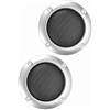 Generic Copertura in Rete di Acciaio per Altoparlante Infrangibile da 2 Pollici per Auto, Piccoli Altoparlanti Elegante Decorazione Compatta (SILVER)