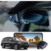 Fitcamx Dashcam 2160p + 1080p adatto per BMW 1 2 3 4 5 6 7ER X2 X3 X4 X5 X6, telaio F, WiFi Dashcam posteriore anteriore, accessori OEM BMW, 4K UHD video, G - sensore, vista notturna, con scheda 128GB