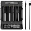 XTAR VP4C 18650 Caricabatteria universale con display LCD a 4 baie per 10440 18700 20700 21700 22650 25500 26650 32650 batterie Mostra tensione della batteria corrente capacità