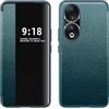 ZORSOME Per Honor 90 Smart Clear View Cover,Ultra Sottile Pelle Flip Custodia Protettiva per Honor 90, Verde