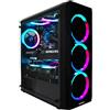 GREED® MK2 Pro - 4K High End Gaming PC - AMD Ryzen 7 5700X + Nvidia Geforce RTX 5070 - computer RGB veloce + desktop 4k con 4,6 GHz - 32GB DDR4 RAM - Raffreddamento ad acqua - 1TB SSD - WLAN + W11 Pro