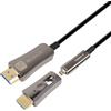 Techly 622076 Cavo HDMI™ A/A Micro HDMI™ Active Optical Cable in Fibra Ottica 8K 20m Nero