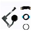 Dedyel Pulsante Home di ricambio per iPad Mini 4 2015 8,9 (A1538 A1550), iPad Air 2 9,7 (A1566 A1567 A1568), iPad Pro 12.9 1a Gen 2015 (A1670 A1671) Incl Flex Cable Connector - Nero