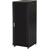 LINK LK1927U66N - Armadio Rack 19 27U - 1388x600x600 mm, Nero, Porta in Vetro, per Server, Switch e Apparecchiature IT