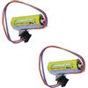 generic howtopfor ER17330V - Batteria di ricambio compatibile con A6BAT ER17330V/2PCS PLC 2/3A 3,6V
