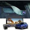 Fitcamx Dashcam anteriore posteriore compatibile con VW T-Roc 2017-2025, UHD Dashcam 2160P + 1080P Video Wifi, Accessori Volkswagen OEM, Modalità parcheggio, Registrazione loop, 128 GB