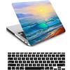 HLAAJJX Custodia Compatibile con Macbook 12 pollici 2017 2016 2015 con display Retina A1534, Case Rigida Protettivo Plastica Copertina & Tastiera Cover, Spiaggia e sole