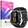 Blueshaweu 3 Pezzi Vetro Temperato Compatibile per Blackview W70 Pro 2,01 Smartwatch, Pellicola Protettiva Schermo in Vetro Temperato Alta Risoluzione Compatibile con W70 Pro 2,01 Smartwatch (Glass)